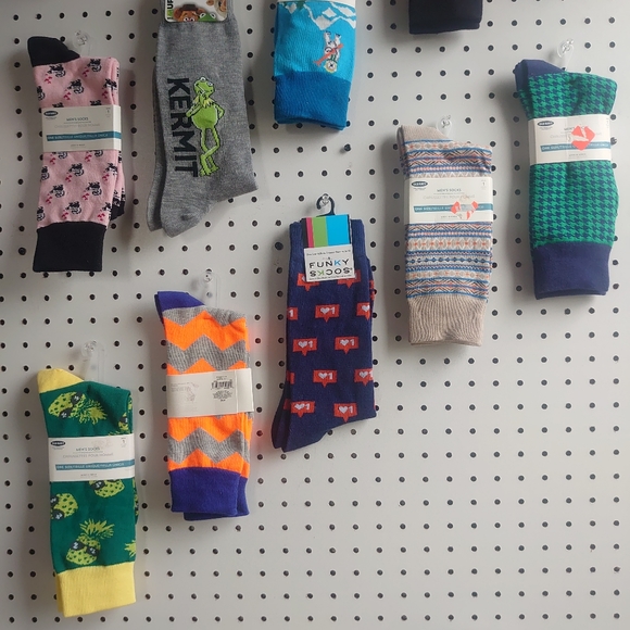 Multi-colored Crew Socks - Choose 3 Pairs You Like - Picture 4 of 11